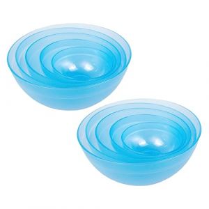 KAILIKETIY Lot De 10 Bols &agrave; M&eacute;langer Pour Masque Facial Spa, Plastique Solide, Taille Vari&eacute;e, Outil Cosm&eacute;tique Modulant Pour Soins Diy Visage Et Beaut&eacute; Professionnelle (GODDE, neuf)