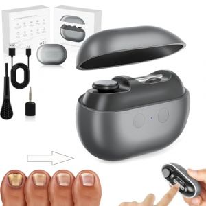 Coupe Ongle Electrique Pour Pied, 3 En 1 Coupe Ongles &eacute;Lectrique Portable Pour Ongles &Eacute;pais Et Sensibles, Coupe Automatique Indolore Et S&ucirc;re, Lame De Haute Pr&eacute;cision, Polissage Au Nano-Verre (Noir) (JiaPanJing, neuf)