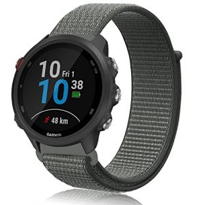 20mm Bracelet en Nylon Souple de Remplacement pour Garmin Vivoactive 3, Bracelets Compatible Vivoactive 3 Music, Vivomove HR, Forerunner 245/245 Music, Forerunner 645/645 Music (WIDE CHOW LIMITED, neuf)
