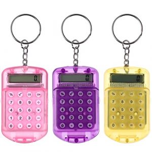 Toyvian 3Pcs Mini Calculatrice Porte-Clés Calculatrice De Poche Calculatrice Électronique Porte-Clés Enfants Petite Calculatrice Fonction Standard Calculatrice École Fournitures De Bureau (Ronymar, neuf)