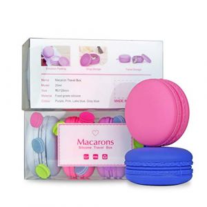 Songlela Portable Silicone Cosm&eacute;tique Vide Pot, Bocal de Voyage Cr&egrave;me Baume Maquillage R&eacute;cipient de Shampooing Cas, Petit Bo&icirc;te en Silicone sans BPA, A&eacute;roport Approuv&eacute;s, Sans BPA - 4 Pi&egrave;ces 20 ml (xiaolimin2577, neuf)