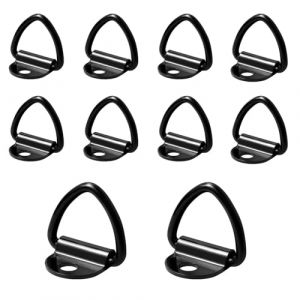 10 Pcs Anneaux D'arrimage, Charge 400KG Crochet D'arrimage, Robuste Anneau Arrimage en V, Acier Inoxydable Crochet Remorque pour Remorques Camion Roues Voitures Bateaux Kayak (chengchixiaodian, neuf)