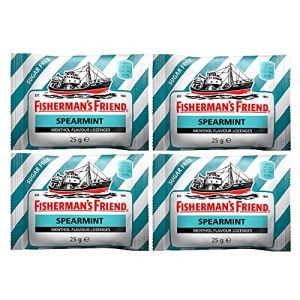 Fisherman's Friend Lot de 4 pastilles menthol sans sucre 25 g (Health Plus Living, neuf)