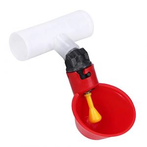 Fydun 10 Pièces Tasse de Poulet Dinde Tasses à Boire Tee Volaille Chook Abreuvoir Automatique Abreuvoir Poule Outils d'alimentation Rouge (Yuppeei, neuf)