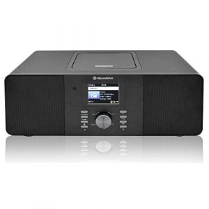 Roadstar IR-540D+BT/BK Micro-Syst&egrave;me Radio Internet Wi-FI et Num&eacute;rique Dab+/ FM, Lecteur CD-MP3, Bluetooth, USB pour Recharge Rapide, AUX in, T&eacute;l&eacute;commande, Connexion pour Casque, Noir (Electroactiva, neuf)