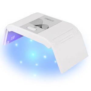 CORESLUX Mini Lampe UV Séchoir à Ongle Portable, 36 W Sèche-ongles Pliable avec Minuteur 60s/120s, Lampe UV Ongles Gel Shellac, Néon, Lampe UV Ongles Pour Tous les Gels (Blanc) (CORESLUX EU, neuf)