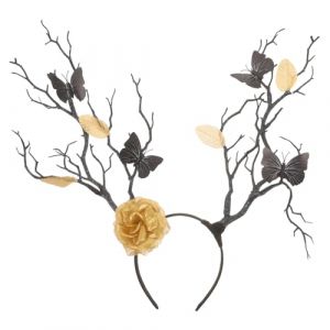 Theaque Serre-tête papillon avec fleurs artificielles pour cosplay, branches d'arbre (THEA Store, neuf)