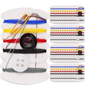 Kit de couture de voyage 50 pi&egrave;ces, kit de couture portable, kit de couture pratique avec boutons, aiguilles, fil, &eacute;pingles, adapt&eacute; aux voyages, voyages d'affaires, maison, h&ocirc;tel (YU CHENGLONG DE DIAN, neuf)