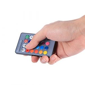 OUCRIY Ampoule Led à Couleur Changeante, 9 × 6 × 6, Mr16 3W Rgb, 12V-24V, avec Télécommande, pour Bar Domestique, Variable (Tuojingwan, neuf)