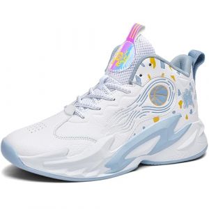 Kmrlofiy Chaussures de Basket-Ball Homme Baskets et Chaussures de Sport pour Homme Chaussure de Basketball Mode Antidérapantes Chaussures Sport Sneaker (BKT-M20, 45EU) (Kmrlofiy, neuf)