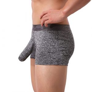 Calecon Personnalisable - Homme Cale&ccedil;on Homme Coton Slip Homme Taille Haute Boxer Long Slip Homme Sexy Chic Sissy Homme Vetement Homme Slip Homme Transparent Boxer Long Homme # (ZJsz, neuf)