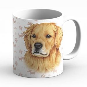 power gift GOLDEN RETRIEVER (B) - Tasse A Caf&eacute; Ou Pour Le The. Tasses Avec Motif De Chien et Chat. Votre Animal Prefrere &ndash; Parfait Pour Les Amouraux de Animaux. Mug En C&eacute;ramique. (power gift, neuf)