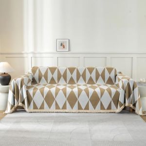 Ystyle Couvre Canap&eacute;, 180x380 CM, Jet&eacute; De Canap&eacute; Grande Taille, Housse De Canap&eacute; 1/2/3/4 Places, Jete De Canape, Universelle Protege Canape, Recouvre Canape Couverture Canape, Kaki (YSTYLE HOME, neuf)