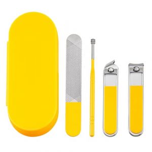 Lot de 4 coupe-ongles avec lime à ongles pour ongles épais en acier inoxydable (sheQImaoYI, neuf)