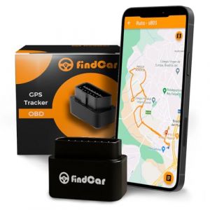 FindCar - Traceur GPS OBD pour Voiture Moto et Camion &ndash; sans Installation &ndash; Suivi en Temps R&eacute;el avec Carte SIM Int&eacute;gr&eacute;e &ndash; Alerte Antivol Zone S&eacute;curis&eacute;e et Vitesse &ndash; Abonnement Flexible (findCar GPS, neuf)