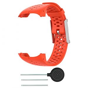 KUTEWEU Bracelet Compatible avec POLAR M400/M430 Strap, Sport Watch Strap Bracelets Montre,Silicone Bande Sport Remplacement Sangle pour Polar m400/Polar m430 Watch Accessories (Orange) (KUTEWEU, neuf)