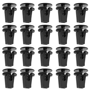 Be In Your Mind 20pcs Vis Torx de Passage de Roue et 20pcs Clips de Fixation d'écrou d'extension 867809966 N90775001 Clips de Retenue de Vis de Garde-Boue Carrosserie de Voiture (BE IN YOUR MIND, neuf)