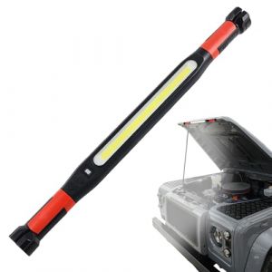 Lampe De Travail LED Rechargeable, Baladeuse LED Mecanicien Avec Aimant, 3 Modes, Lumi&egrave;Re Claire Et Sans Fil Pour Capot Moteur, Projecteur Rechargeable Pour R&eacute;paration De Voiture/sous Capot (fanskmz, neuf)