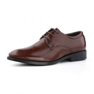 Hitmars Chaussures Hommes Oxfords Derby Chaussure Ville Brogues Chaussure Homme Cuir Mariage Chaussures Dressing Lacets Business Marron 41 EU (Free Mobile OU, neuf)
