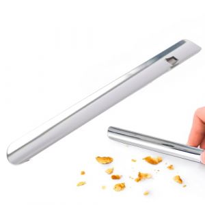 Ramasse-miettes de Table en Aluminium, Accessoire de Nettoyage pour Tissus de Table, Pelle à Restes Alimentaires, Grattoir à Miettes de Pain, Rase-Miettes de Table (1PCS) (YuShangMei, neuf)