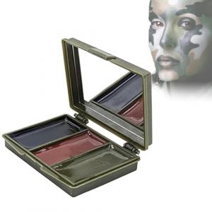 Rostblant 3 Piece Camouflage Face Stick Kit, Camouflage Cream, Chameleon Camouflage, Military Camouflage Makeup Pen Body, Black, Brown, Green (QunF-EU, neuf)