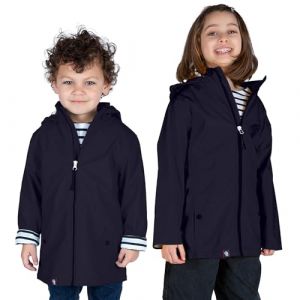 Breizh Ocean - Cir&eacute;, Imperm&eacute;able Enfant - Cr&eacute;ation Fran&ccedil;aise LANNION Mixte, Gar&ccedil;on ou Fille - Impermeable Int&eacute;rieur Ray&eacute; Style Marini&egrave;re - Manteau Enfant Garcon ou Fille de 1 &agrave; 14 ans (BREIZH OCEAN, neuf)