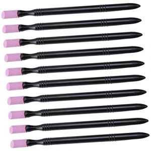 CRILSTYLEO Ensemble De 10 Limes À Repousse-cuticules Stylo Polissoir Bâtonnet En Pierre Pour Le Soin Des Pour Femmes Filles (Yolena, neuf)