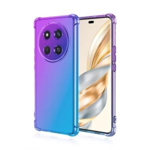Topme Coque pour Honor Magic7 Lite 5G / Honor X9c (6.78" inches), &Eacute;tui de T&eacute;l&eacute;phone Portable en Silicone TPU Souple avec D&eacute;grad&eacute; de Couleur Transparent - Bleu Violet (topme, neuf)