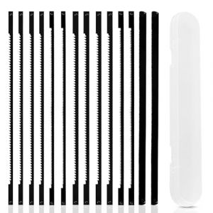 14pcs 170mm Lames de Scie &agrave; Chantourner avec la Bo&icirc;te Transparente, 14/18/24 Metal Lame Scie Sauteuse, Id&eacute;al pour Travail du Bois et D&eacute;coupe de Plastiques et de Mousse (YH Select Store, neuf)