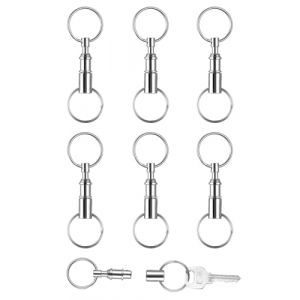 TOZBLEU 6 pcs porte clefs,attache porte clé,Porte-Clés à Dégagement Rapide Porte-Clés Détachables Porte-Clés Amovible à Part Porte-Clés Amovible Double pour Cadeaux Accessoires (lilidan, neuf)