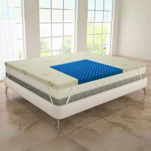 MAXIME MAISON - Surmatelas 180x190 (Hauteur 5 cm) Surmatelas Memoire de Forme pour Matelas 2 Personnes, sur-Matelas pour Adulte, Mattress Topper, Surmatelas Rafraichissant Made in Italy (MAXIME MAISON FIRENZE, neuf)