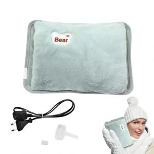 Bouillotte &Eacute;lectrique,Bouillotte Electrique,Bouteille Chauffante Thermique,Rechargeable,Douce Confortable,Chauffante,Vert (UPPCY, neuf)