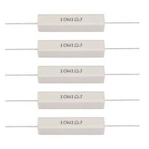 VBESTLIFE 10 Pcs/Pack 1 ohm 10W Kit de r&eacute;sistance de diviseur de Haut-Parleur en c&eacute;ramique(1 ohm) (Poover-eu, neuf)