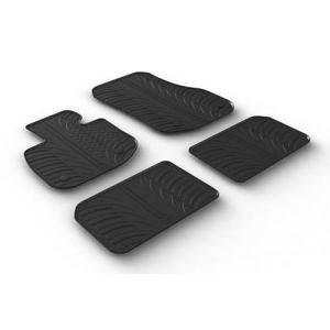 Gledring Set Tapis de Caoutchouc Compatible avec BMW iX1 (U11) 2022- (T Profil 4-pièces), Noir (Auto Hotarek, neuf)