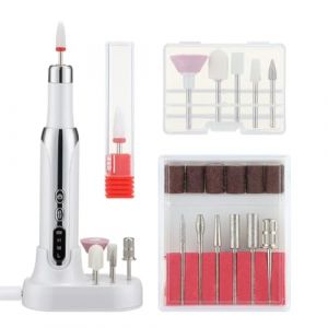 Koolenry Ensemble de Perceuse &agrave; Ongles &Eacute;lectrique, &Eacute;quipement de R&eacute;paration des Ongles, Aff&ucirc;teur, Outil de Meulage des Ongles Professionnel, Dissolvant D'Ongles, Broyeur &agrave; Ongles (Patrick MacDonald, neuf)