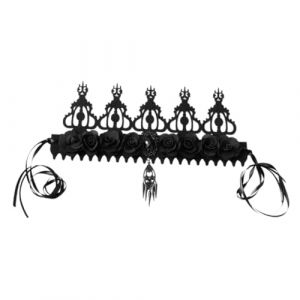 LIFKOME Couronne Halloween Baroque Feutre et Alliage Accessoire de Coiffure pour Fête Carnaval et Cosplay Femme (Yaeerang, neuf)