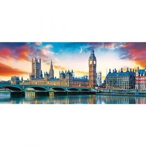 DCIDBEI Painting Diamant Pont de Londres 110x50cm Diamond Painting Londres Diamond Painting Paysage Londres Peinture Numero Adulte Paysage Broderie Diamant Paysage Grand Format Puzzle Paysage (BEIMIN, neuf)