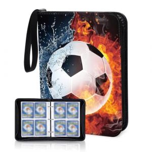 SCBOY Classeur Carte Football Carte De Foot Albums Pour Cartes à Collectionner Avec Des Pochettes De 50 Pages Capacité De 400 Cartes Pour Le Stockage Des Cartes à Collectionner Carte De Jeu De Société (huanyangdianzi, neuf)
