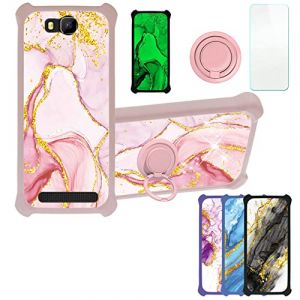 Aroepurt Coque pour Logicom Le Wave Coque Compatible avec Logicom Le Wave Coque &Eacute;tui [avec Tremp&eacute; 9H Protection D'&eacute;cran] Case Support de Bague PC + Silicone JSF-FDL (Huayijie-eu, neuf)