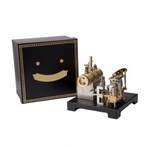 BuildCubes Kit de construction de machine à vapeur, modèle entièrement métallique d'une machine à vapeur stationnaire avec chaudière horizontale, kit pédagogique scientifique pour adultes et (LXiangW, neuf)