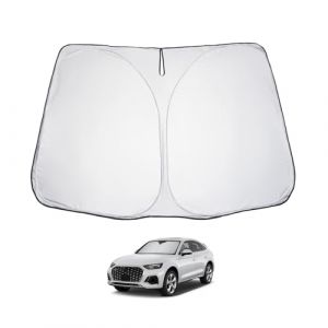 LUWU Pare-soleil de voiture compatible avec Audi Q5 FY 2017-2025 / Q5 8R 2009-2016 Pare-soleil pour pare-brise intérieur Pare-soleil Pare-soleil Refroidissement Protection UV Q5 FY Accessoires (LU W U, neuf)