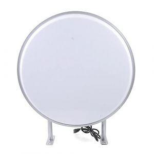 SOPERIT Caisson lumineux LED Rond Double Face 60cm Panneau Publicité Logo Enseigne lumineuse Personnalisable 24 pouces Enseigne Etanche (BoomCat, neuf)