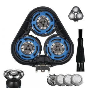 Menibeuty Têtes de Rasoir de Rechange Compatible avec Philips Serie 5000, Lame Rasoir Compatible avec Philips Serie 5000, Lames De Rasoirs Non Compatible avec Modèles Pentagones 5000, avec Une Brosse (Menibeuty_Shop, neuf)