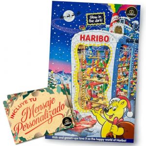 Calendrier de l&rsquo;Avent HARIBO 2025 &middot; &Eacute;dition Lumineuse Brille dans le Noir &middot; 24 Sachets de Bonbons G&eacute;lifi&eacute;s Vari&eacute;s &middot; Inclut Carte Personnalis&eacute;e Cia&Co &middot; Id&eacute;al Enfant, Famille ou Cadeau Original de No&euml;l (✅  Cia&Co  ✔️, neuf)