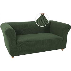 WJHDWYD Housse de canap&eacute; Extensible Chesterfield, antid&eacute;rapante, r&eacute;sistante aux Taches, Housse de canap&eacute; Extensible 3 Places avec accoudoirs, Tissu Ultra Doux(Verde Bronzo,2 Posti) (WJHDWYD FURNITURE SOFA, neuf)