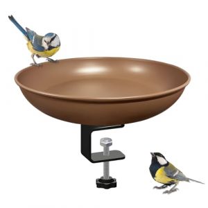 Abreuvoir Oiseaux, Mangeoire Oiseaux Exterieur, Abreuvoir pour Oiseaux Balcon, Mangeoire Oiseaux Exterieur Sur Pied, Bains Pour Oiseaux Sauvages, Decoration Pour Jardin Balcon (WBbfbf, neuf)