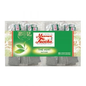 Yunnan Tuocha Zouji - Th&eacute; Vert Naturel - Antioxydants - 40 Sachets - 80g - Origine Yunnan Garantie (ZOUJI TUOCHA, neuf)