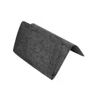 Organisateur de rangement de nuit sac de rangement suspendu grande capacité universel canapé accoudoir essentiels télécommande tablette magazines désordre gris (kilnbright, neuf)