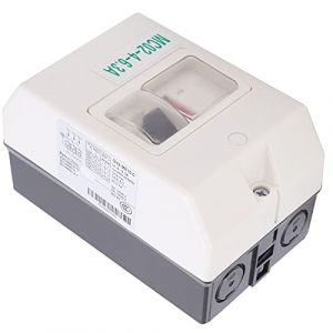 Wakects Disjoncteur de Moteur, MC02-4-6.3A 50/60Hz Commutateur de Protection de Moteur IP55 Contr&ocirc;leur de Circuit &eacute;tanche Conversion de Charge Disjoncteur Isolateur 220V / 380V (Vivilan, neuf)