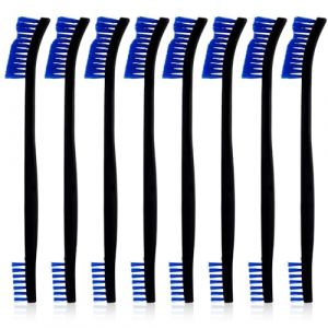 Gosknor 6pcs Brosses Nettoyage en Nylon &agrave; Double Extr&eacute;mit&eacute;, Petit Ensemble Brosses de Nettoyage Brosse Multifonctionnelle Outil des Crevasses pour Cuisine Bijoux Petits Objets (moncion, neuf)